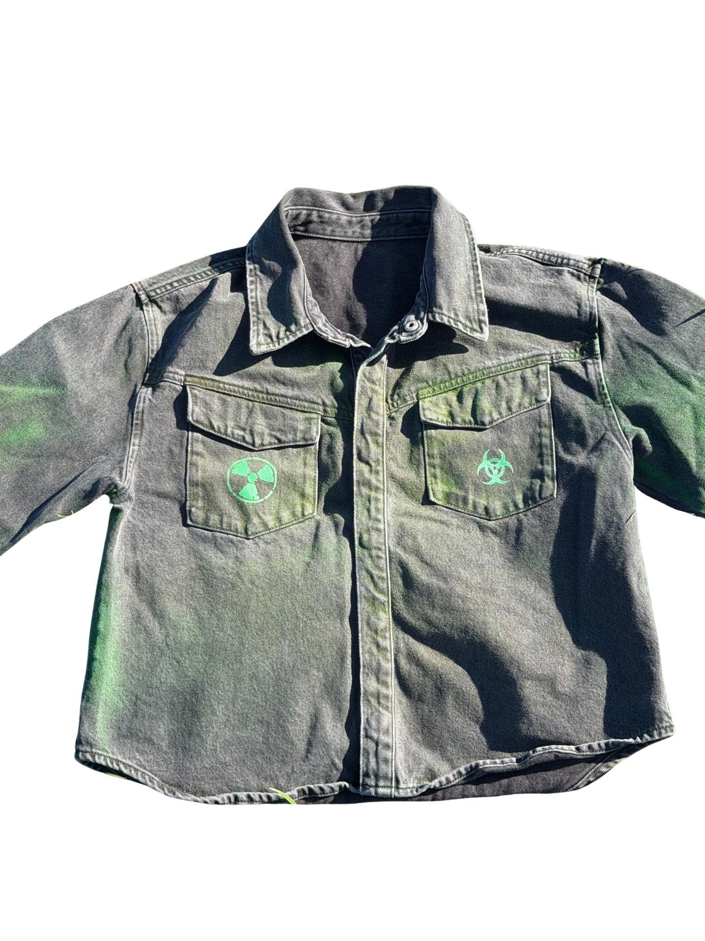 Moss Biohazard Collar Shirt
