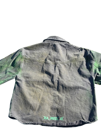 Moss Biohazard Collar Shirt