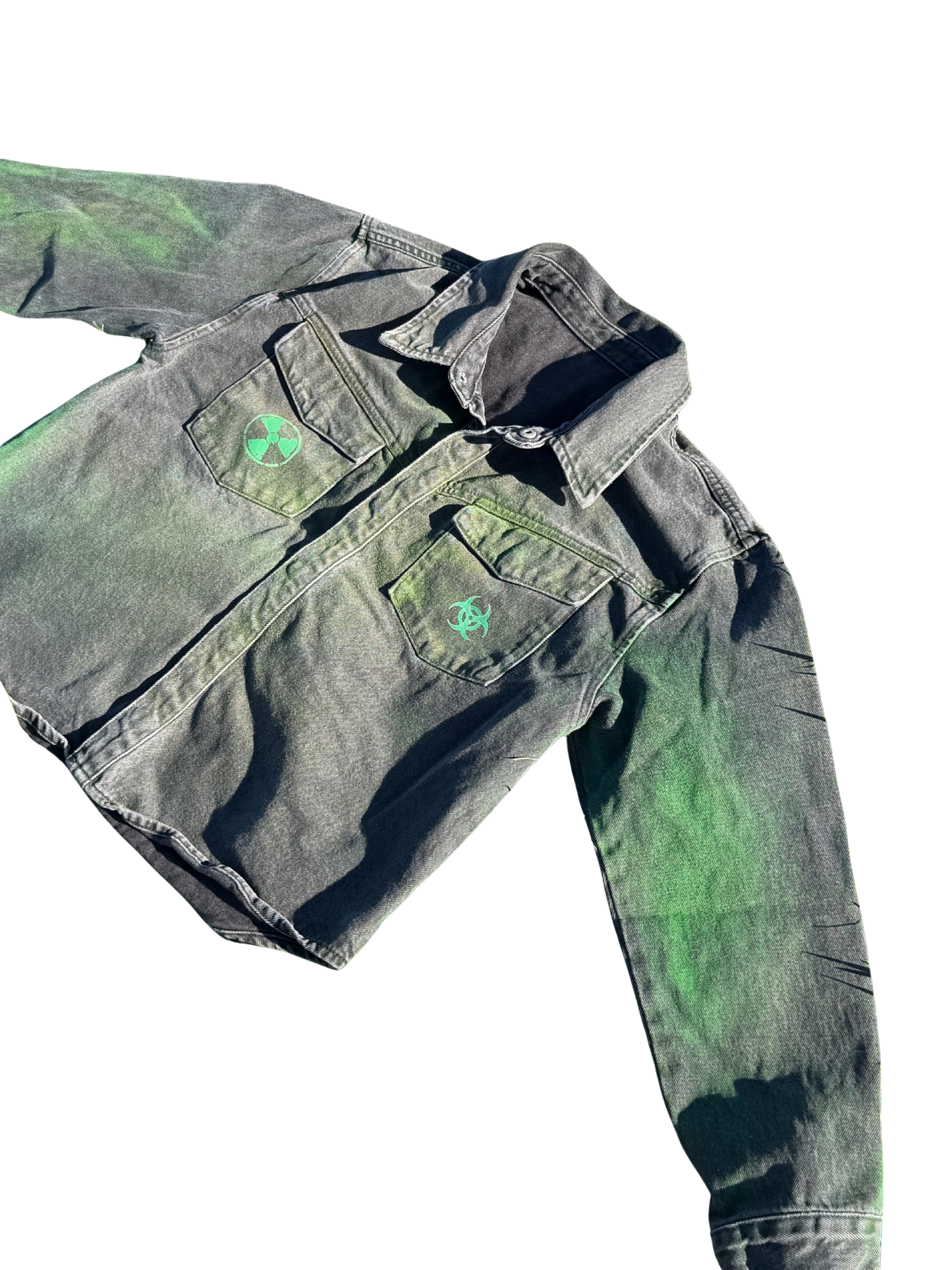 Moss Biohazard Collar Shirt