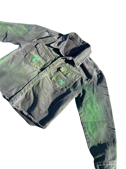 Moss Biohazard Collar Shirt
