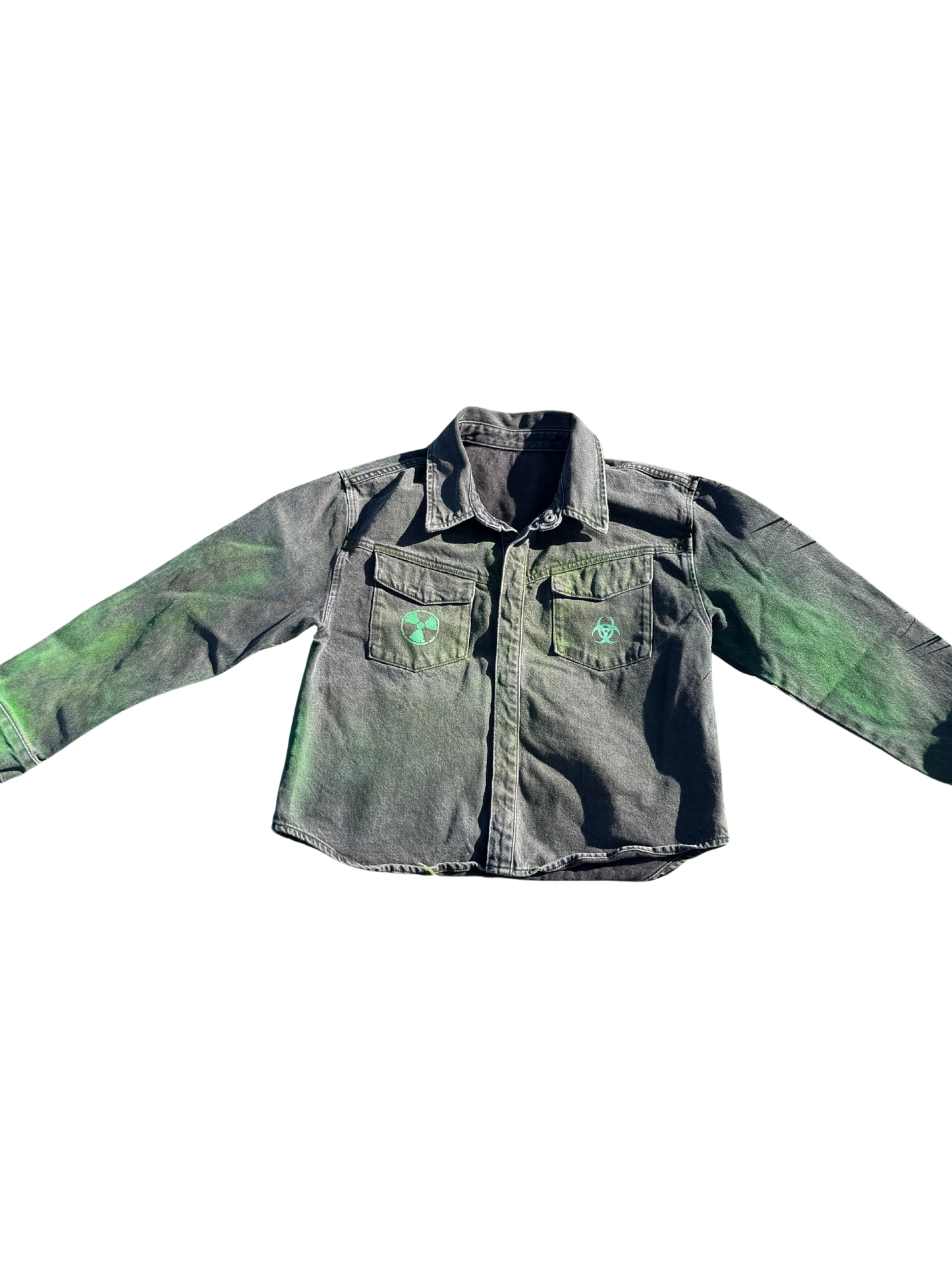 Moss Biohazard Collar Shirt